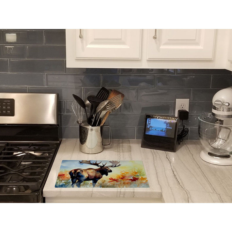 Moose Glass Cutting Board Large