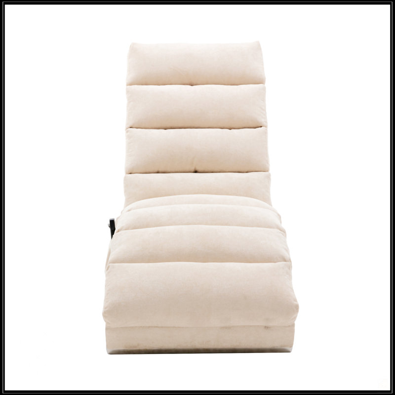 Chaise longue en lin, Beige