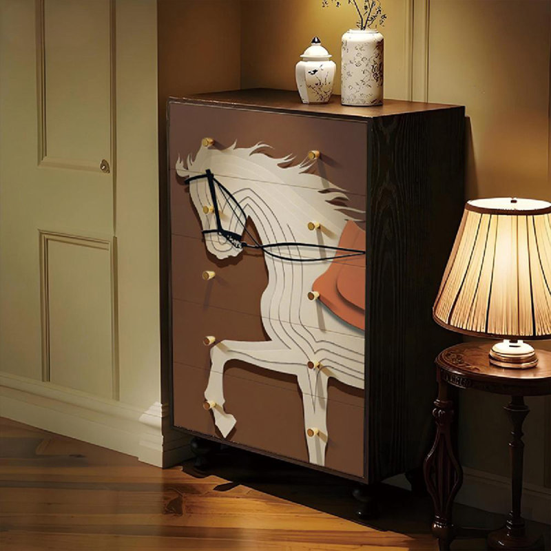 Commode de rangement de style français rétro