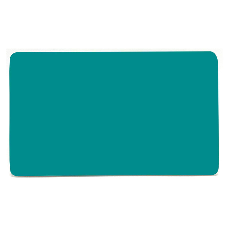 Trendi Switch Double Blanking Plate, Bright Teal
