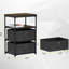 Table de chevet avec tablette ouverte