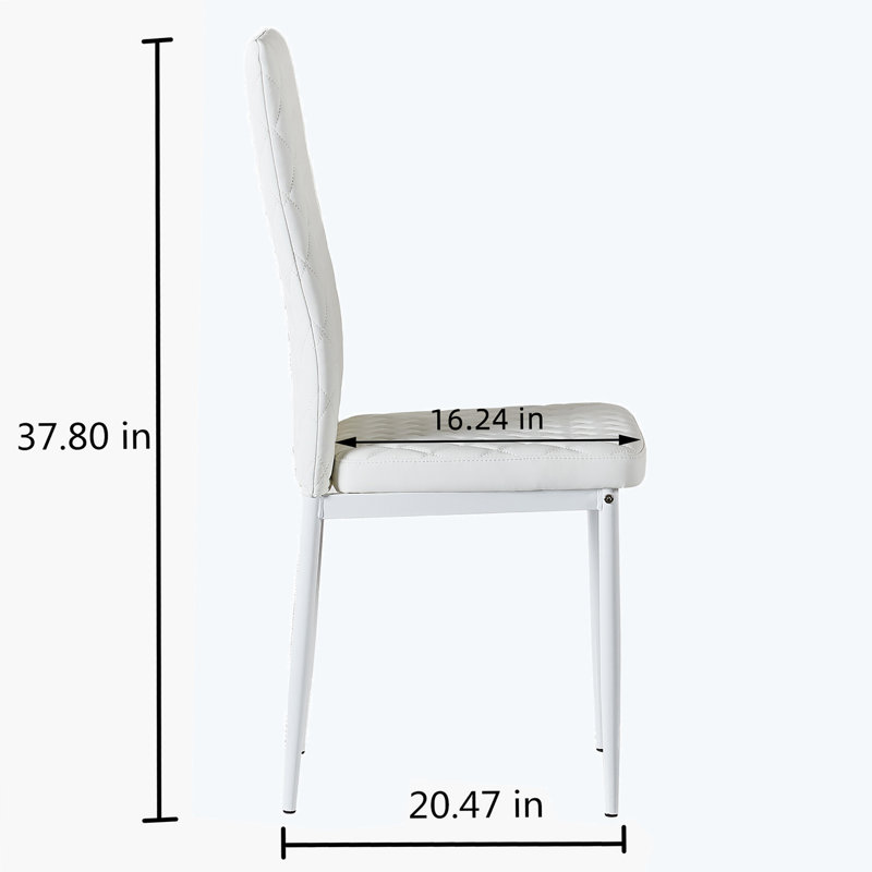Chaise d'appoint de 20,47 po de large Siama, Blanc