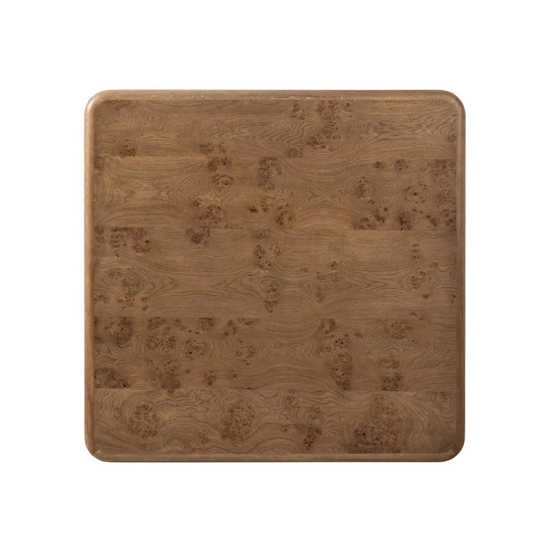 Talessi Square Coffee Table-Wheat Medium Burl Oak