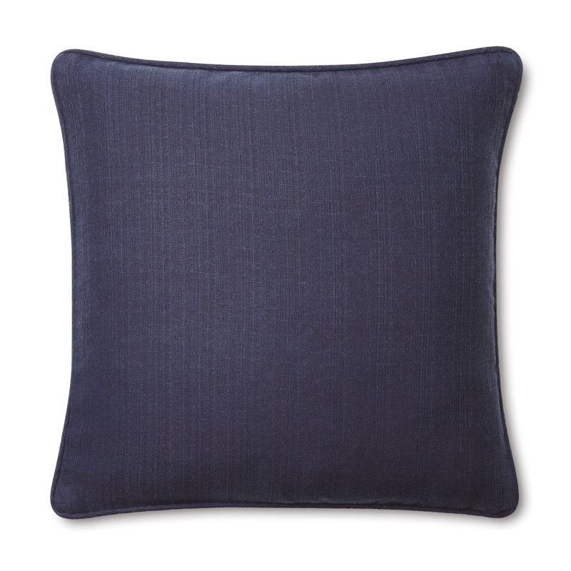Textured Filled Cushion, Navy