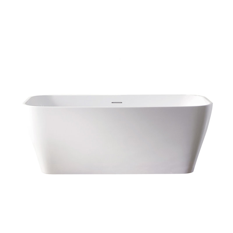 Augustine 59.1'' x 31.5'' Soaking Acrylic Bathtub