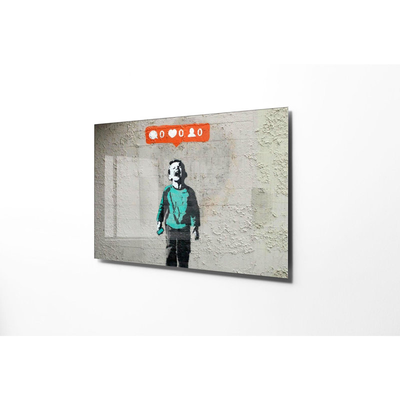 Boze Accent on Tempered Glass, 45cm H x 65cm W