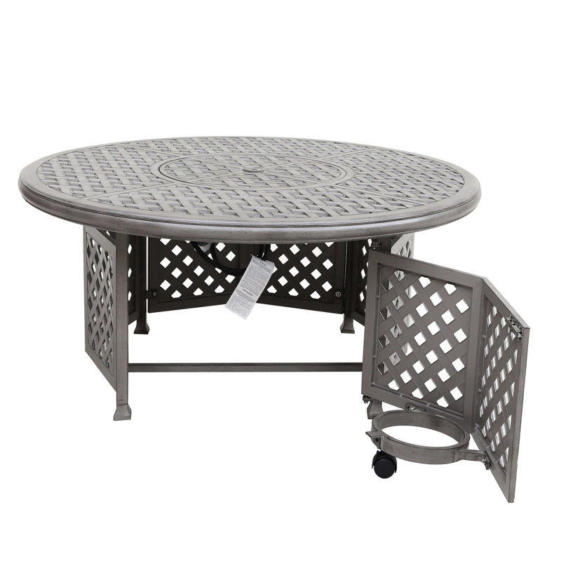 Table de patio grise 55000 - Gris