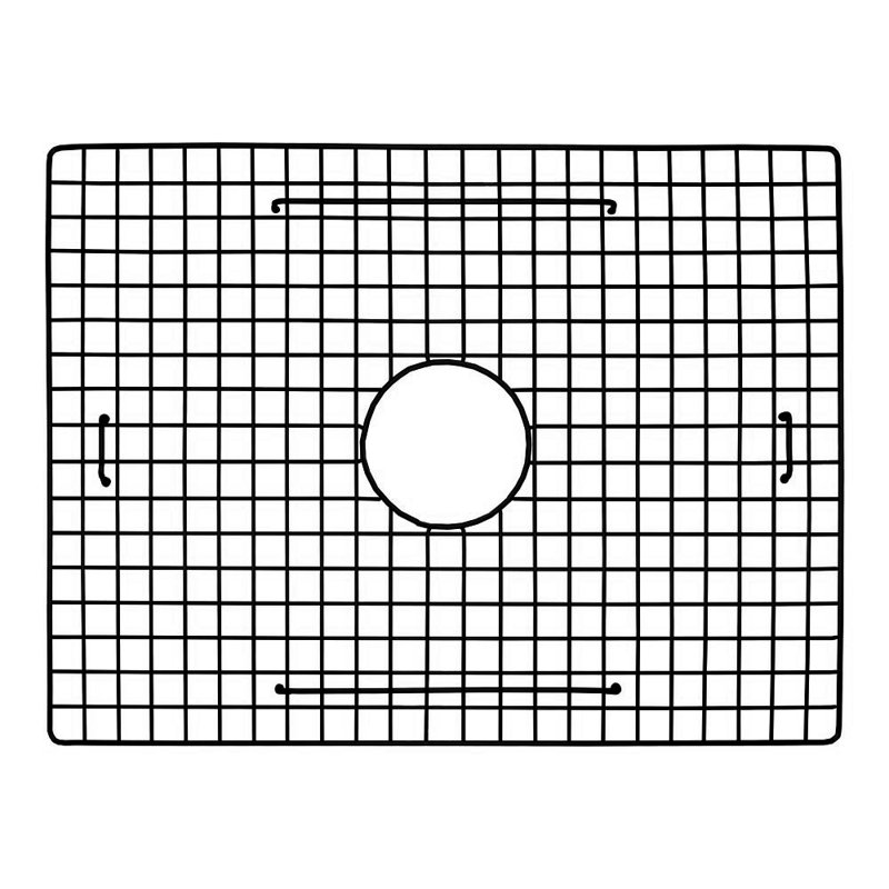 Grille d'évier 22,75 po x 17,25 po, Noir mat