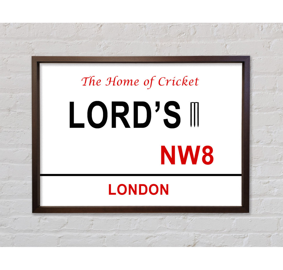 Lords Signs - Einzelne Bilderrahmen Kunstdrucke auf Leinwand