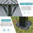 12 Ft. W x 10 Ft. D Metal Patio Gazebo