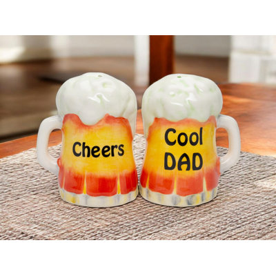 Father's Day Beer Mug Salt And Pepper