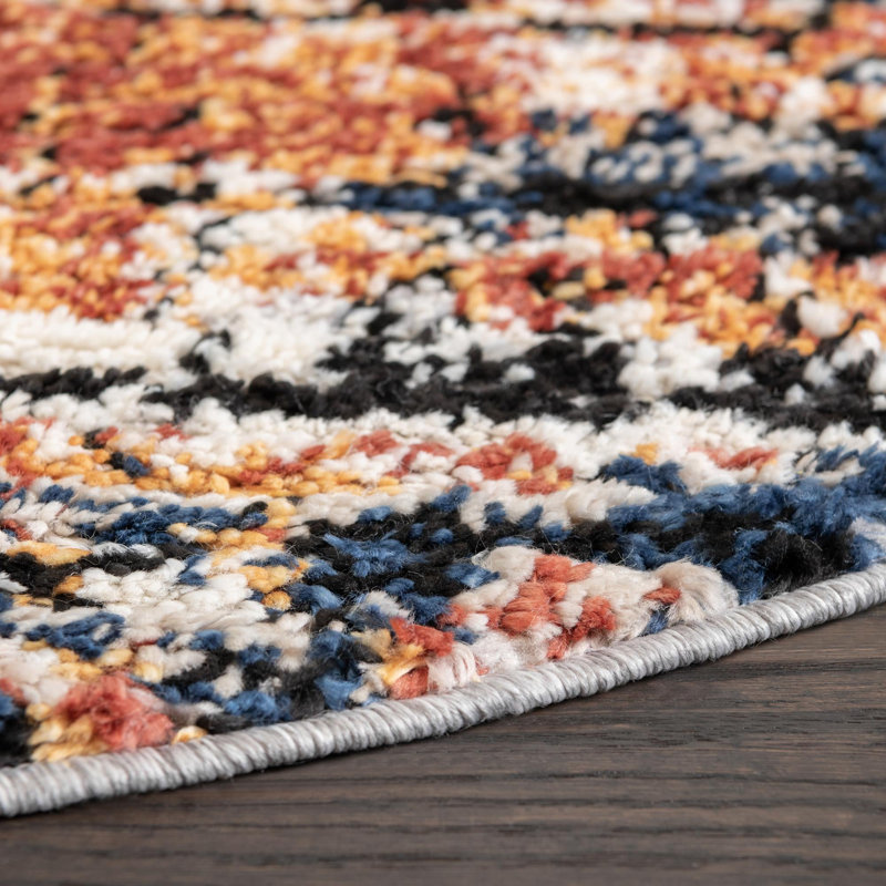 Tucson Abstract Indoor Rug, Round 7'