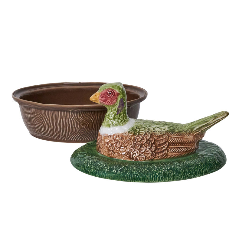 Forest Walk Pheasant Baker With Lid - Multi
