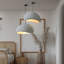 Luminaire suspendu simple gris clair Prim 1-14276944