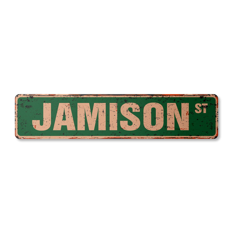 Panneau de signalisation Jamison en aluminium 6 po x 24 po