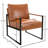 24.6" Wide Minimalist Soft Cushioned Back Upholstered Sled Base Arm Accent Chair (Set of 11)-108052978