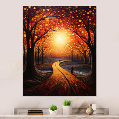 Tunnel Radiant Pathway Pointillism II - art mural en métal Tunnels