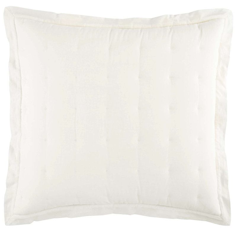 Taie décorative Cozy, Européen, Ivoire
