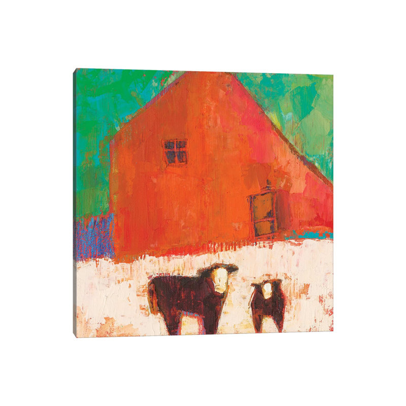 Baraboo Barn by Sue Jachimiec - Wrapped Canvas Painting, 30.48cm H x 30.48cm W 1.9cm D