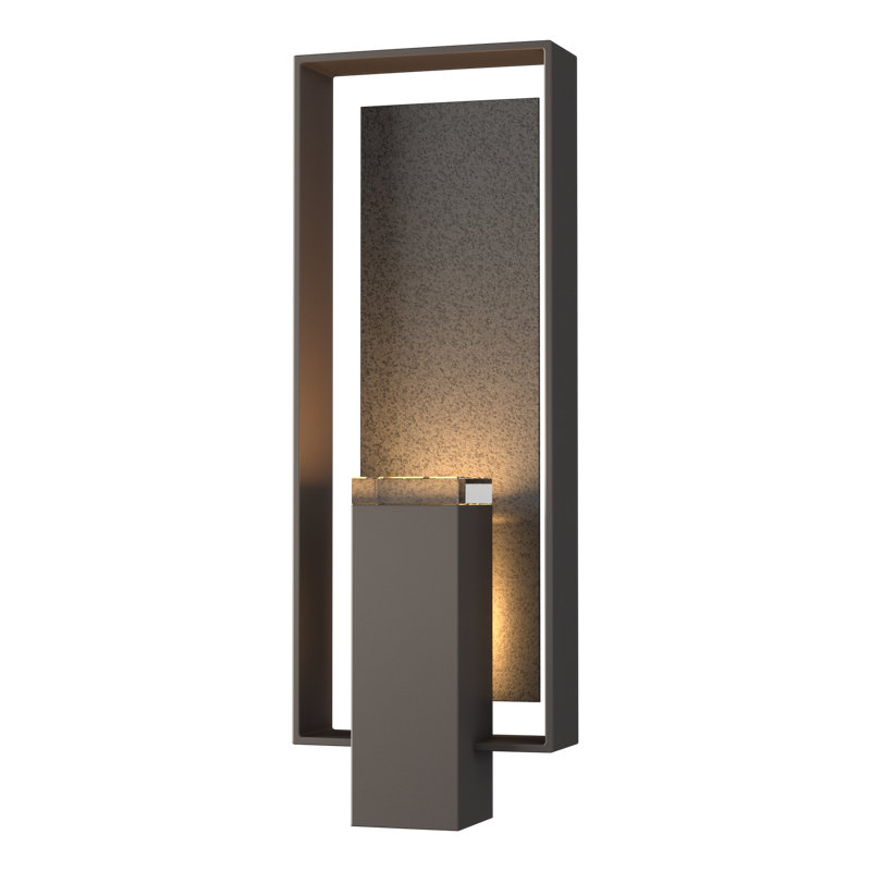 Plafonnier encastré d'extérieur 2 lumières Shadow Box, Fumée noire côtière, Bronze côtier, Non