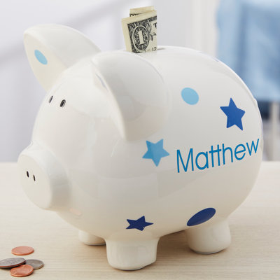 Text & Numbers Piggy Bank