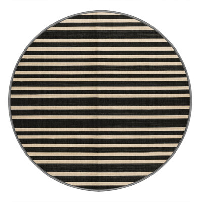  Tapis lavable rayé gris anthracite lavable