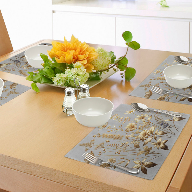 Ensemble de 4 napperons Ambesonne Vintage