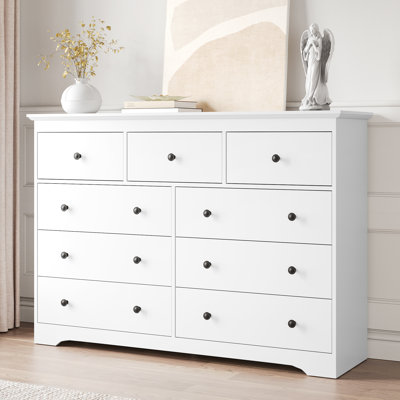 Dresser, 55" W Double Dresser For Bedroom