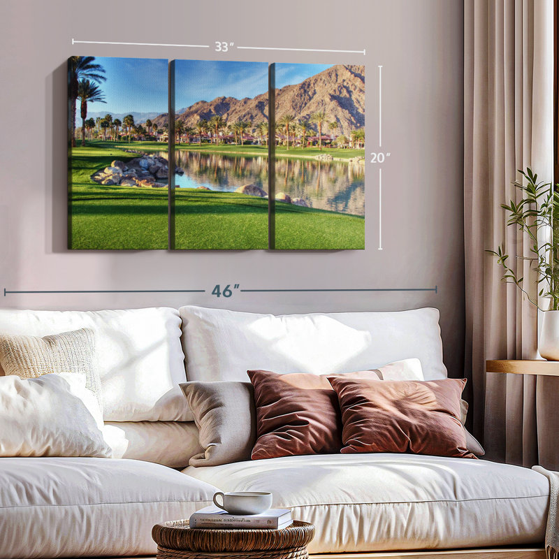 «Golf Course In Palm Springs» sur toile, H 20 po x l 33 po