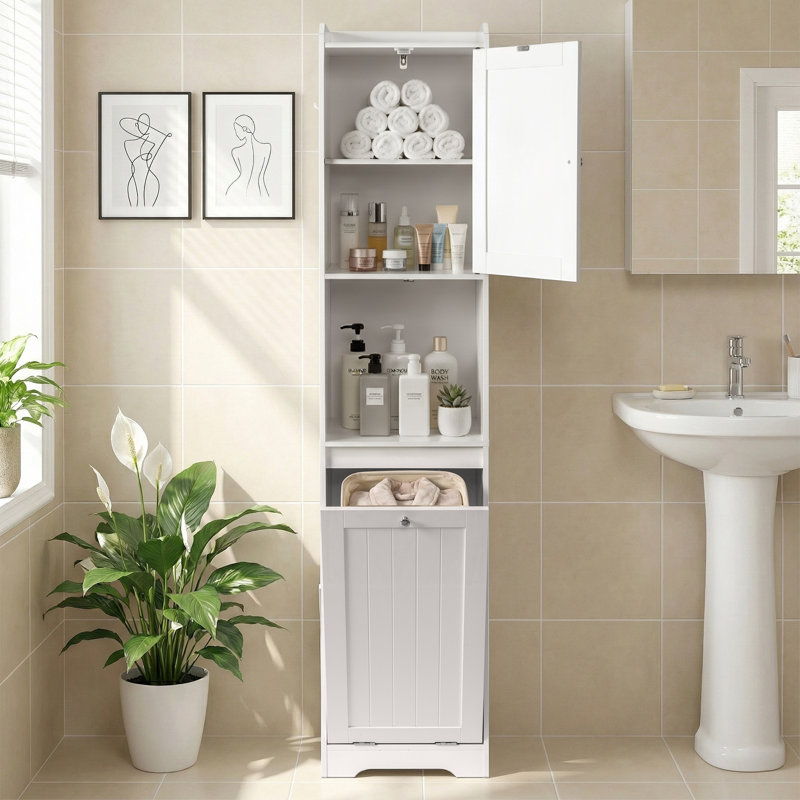70'' Bathroom Stand 1 Door With Non-Woven Storage Bag