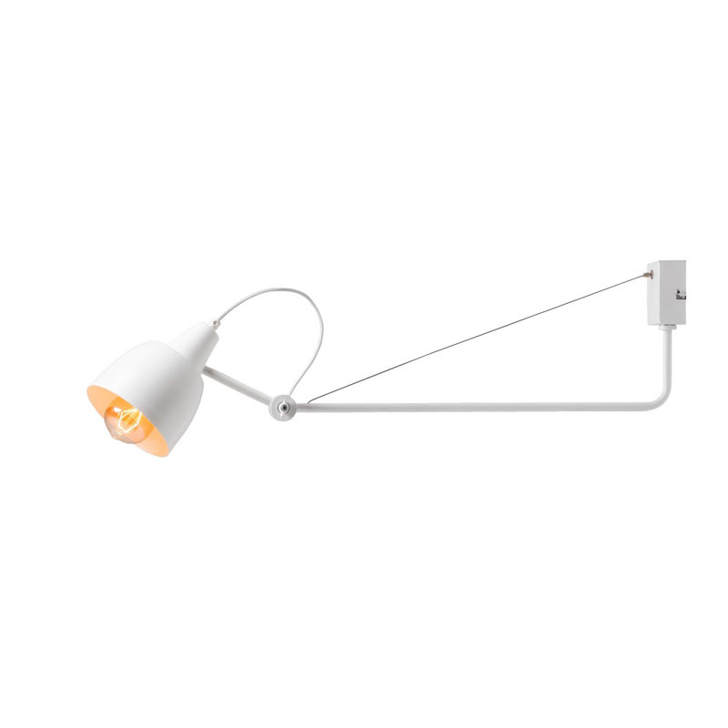 Choate Swing Arm Sconce, White