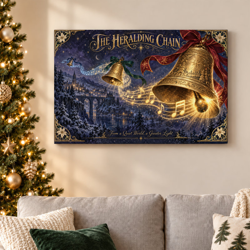 Art mural sur toile Golden Bells, H 16 po x l 24 po