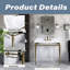 Meuble-lavabo simple autoportant 36 po blanc avec plateau en céramique intégré 36 po-1252636530