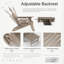 Chaise Adirondack en PEHD pliante et ajustable avec repose-pieds-14471601