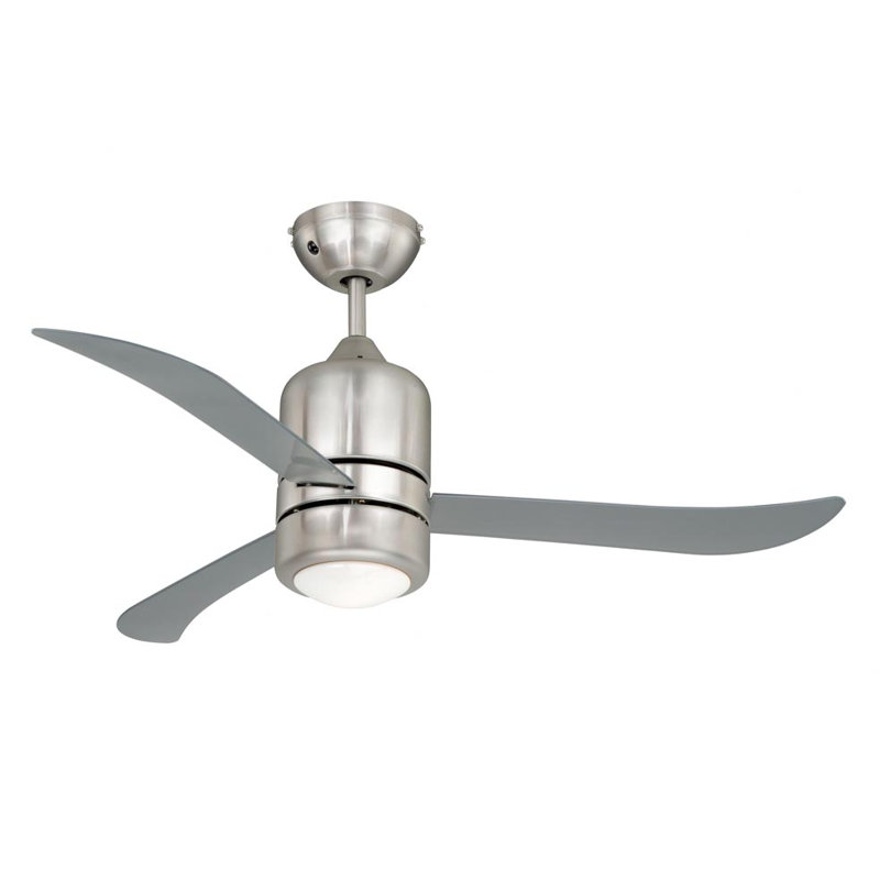112cm Ceiling Fan with Light Kit, Clear