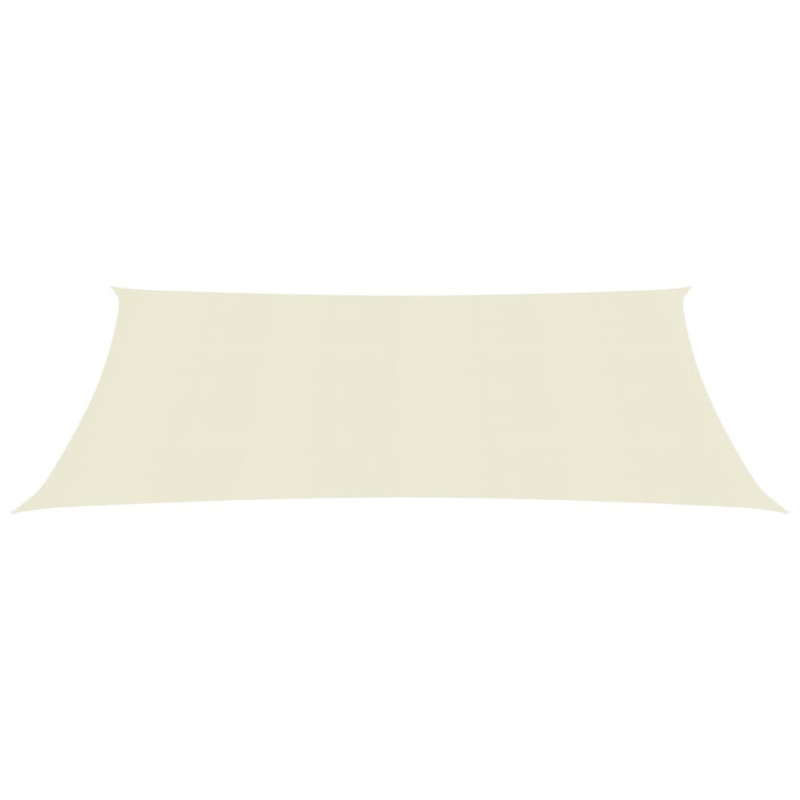 Attitash Rectangular Shade Sail, Cream, 6m W x 3m L
