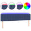 Led Headboard Blue 180X5X78/88 Cm Fabric