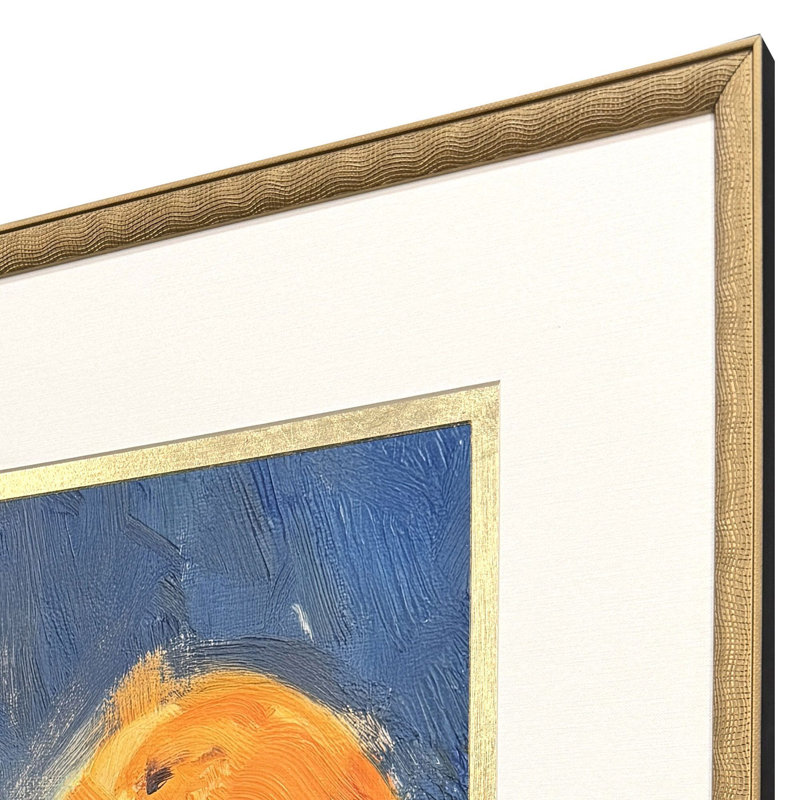 Art encadré pile orange