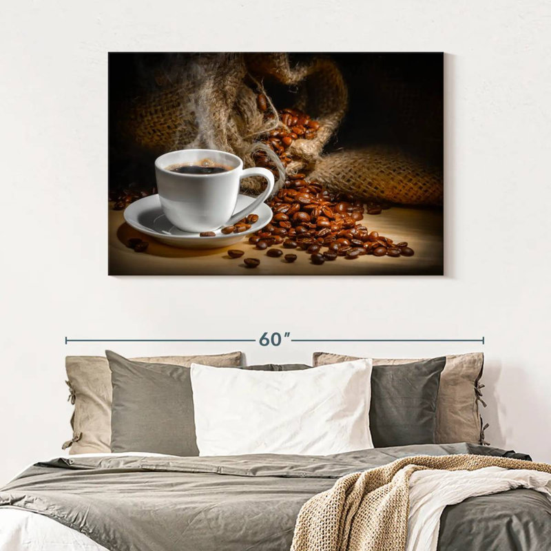 Freshly Brewed Coffee Canvas Print, 48" H x 32" W x 1.25" D