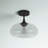 Keaon Glass Semi Flush Mount