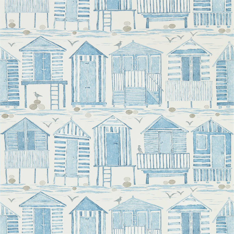 Beach Huts Wallpaper, Marine