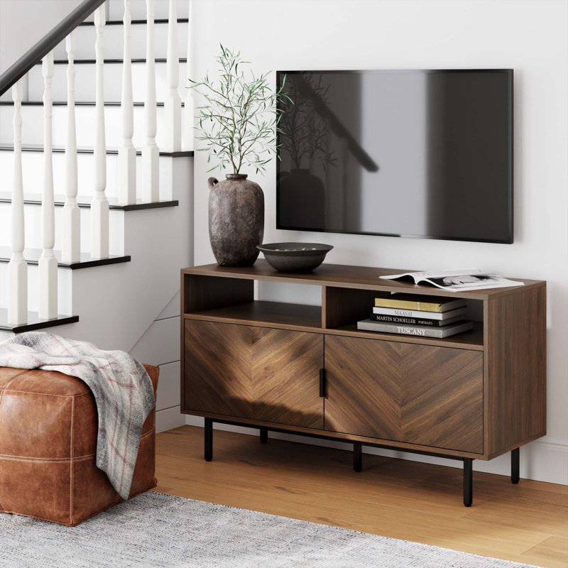 Unfinished TV Stand for TVs up to 40", Walnut