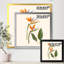 Fleurs de strelitzia rétro - impression sur toile-59916249-59916251