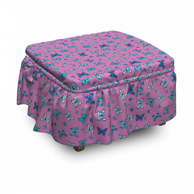 Box Cushion Ottoman Slipcover