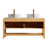 60'' Double Bathroom Vanity with Engineered Stone Top