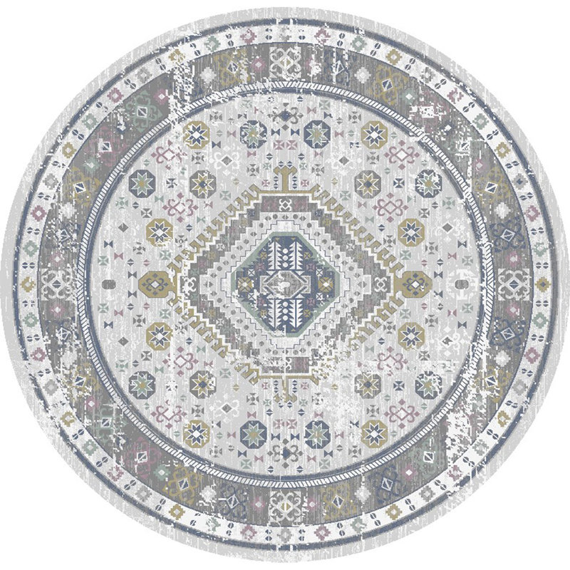 Performance Oriental Indoor Rug, Round 5'3"