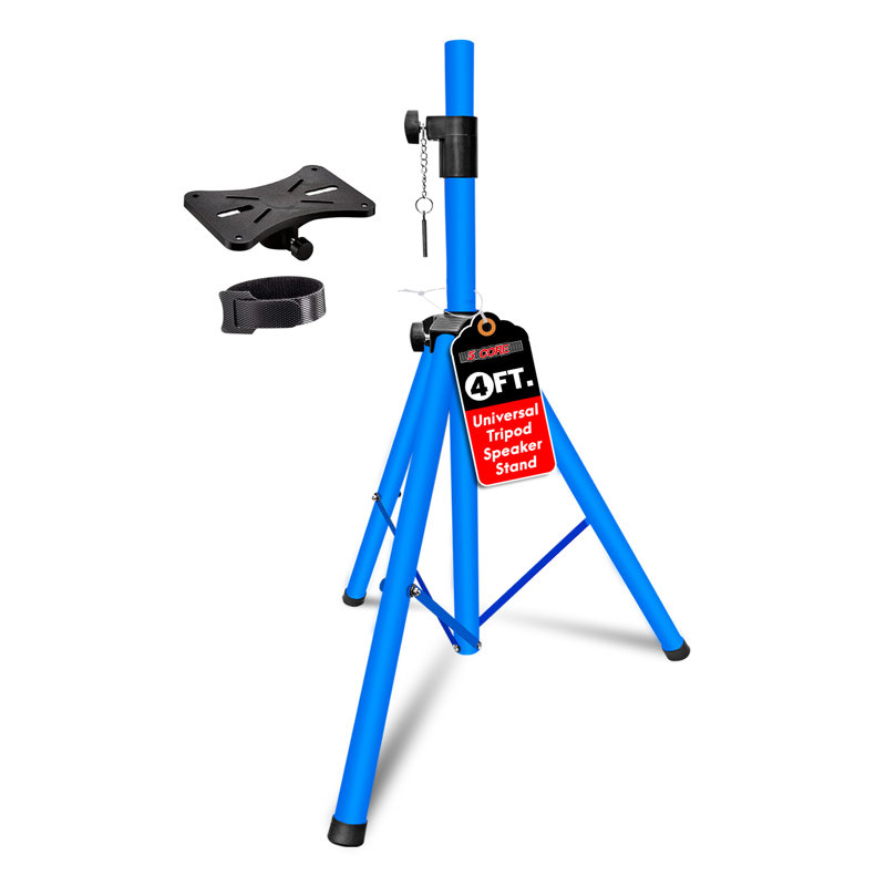 Support pour haut-parleur trépied 5 pieds, Bleu
