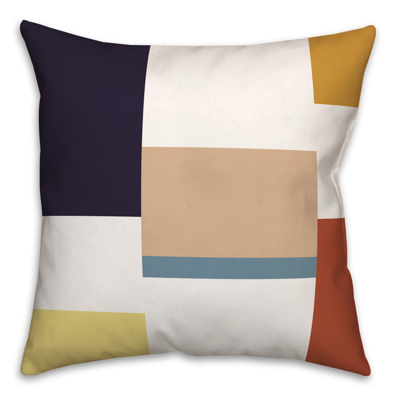 Geometric Outdoor Reversible Throw Pillow