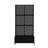 Metal Planter Box with Trellis and Wheels-875720062