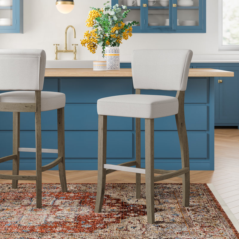 Bar & Counter Stool, Bar Stool (29" Seat Height), Beige